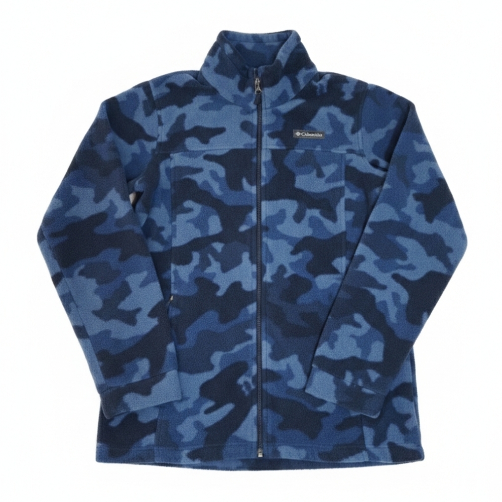 Columbia Kids Blue Camo Fleece Jacket